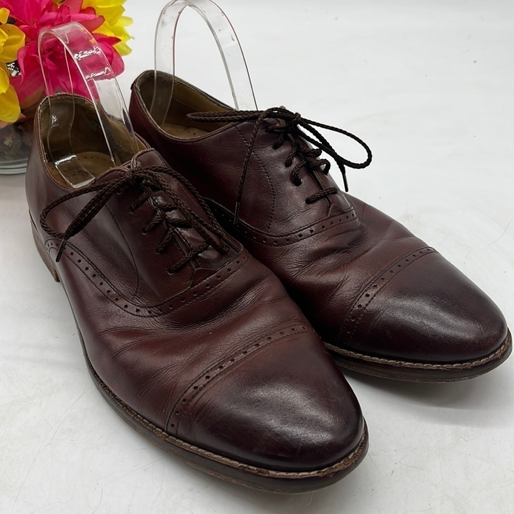 Cole Haan Brown Leather Cap Toe Oxford Size 10.5 MS4582